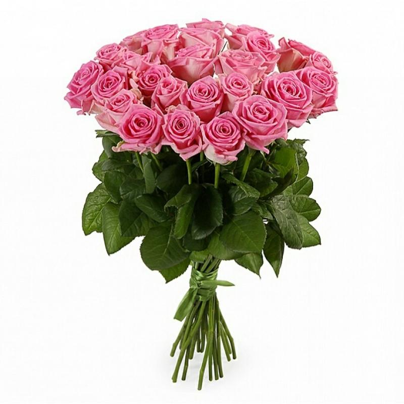25 Розовых Роз «Аква»