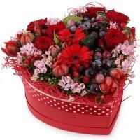 Букет цветов в коробке «Бувардия»
