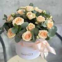 Чайные розы в коробке «Лидия»